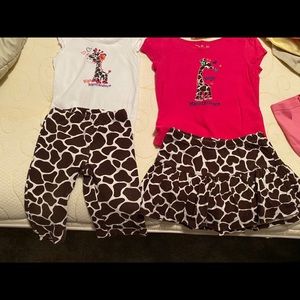 Matching sister outfits.